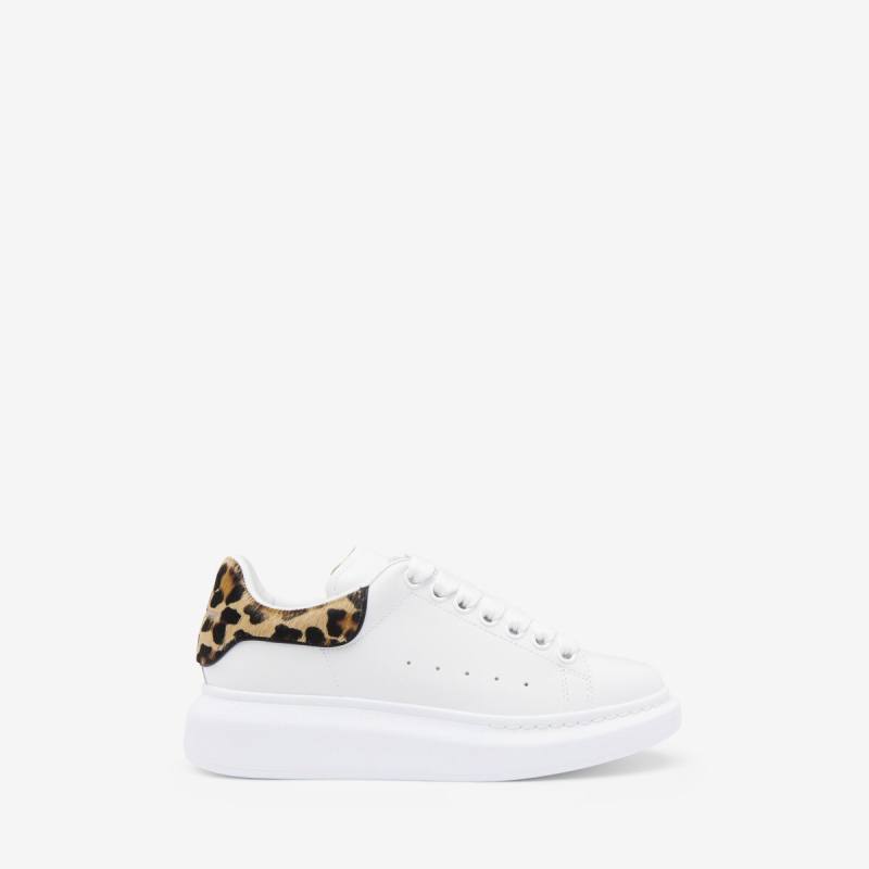 Alexander McQueen Women's White Oversized Sneaker - 9.5 (Calf Leather)